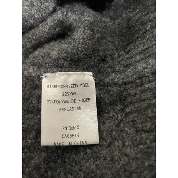 One Grey Day mercerized yak Wool Sweater metal ascent Sz M Anthropologie gray - Picture 10 of 15